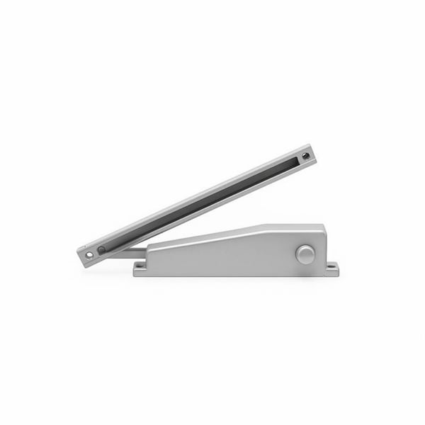 Global Door Controls Residential Hold Open Mini Door Closer in Aluminum TC901-HO-AL - main
