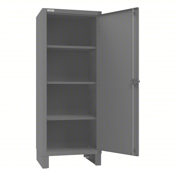 Durham Mfg Storage Cabinet, 78 in H, 30 1/4 in W, 24 1/4 in D, Swing, Padlockeable, 3 Shelves 3300-3S-95 - main
