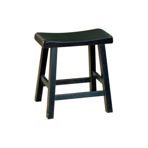 Home Elegance 24H STOOL- RTA- BLK-SAND-THRU -, 2PK 5302BK-24 - main