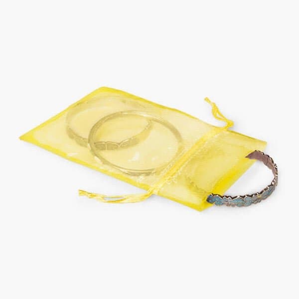 Nashville Wraps Sunshine Yellow Organza Favor Bags, 3x4, 10PK B01073 - main
