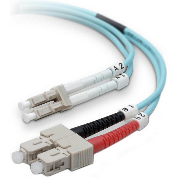 Belkin FIBER PATCH CABLE 10 GIG AQUA 50/125 LC/SC 2 METER F2F402L7-02M-G - main