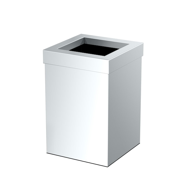 Gatco Modern Square 3 Gal. Wastebasket, Chrome 1913 - main