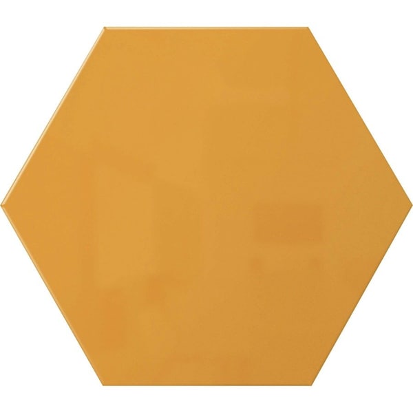 Ghent Hex LINK Powder-Coated Steel Whiteboard, Magnetic, 18'' x 21, Marigold HEXS1821MR - main