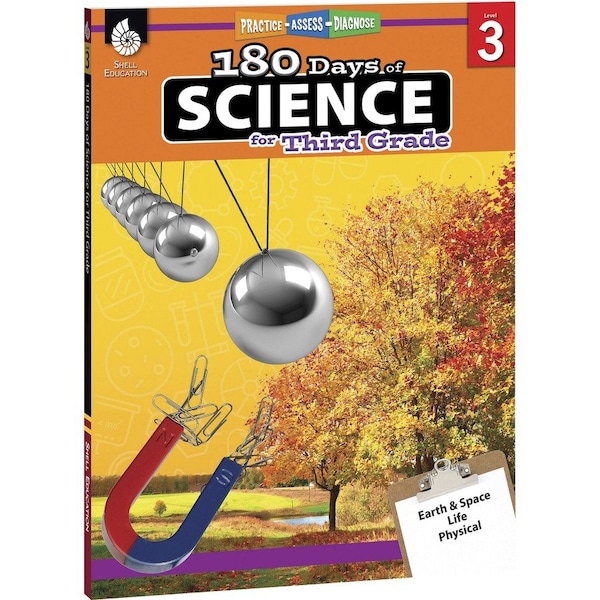 Shell Education 180 Days of Science Book, Grade 3 51409 - main