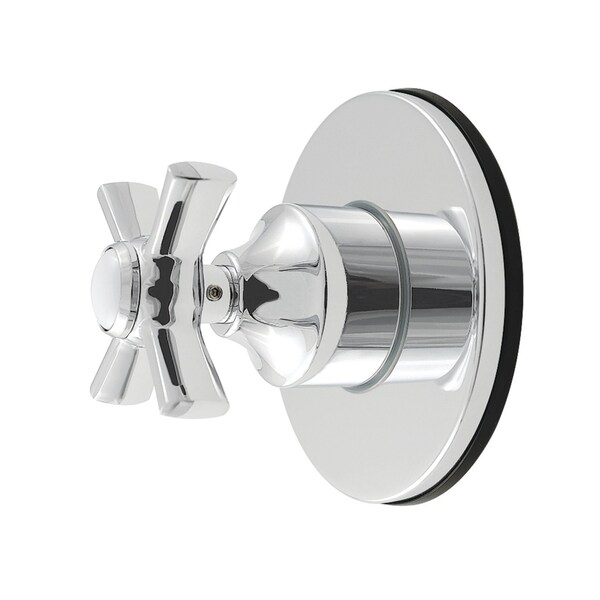 Kingston Brass Single-Handle Six-Way Diverter Valve with Round Trim Kit, Polished Chrome KS4031ZX - main