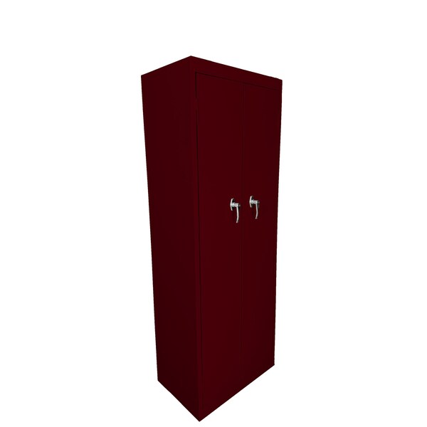 Steel Cabinets Usa Utility Storage Cabinet, 66 in H, 24 in W, 15 in D, Wine Red, 4 Shelves FS-246-WR - main