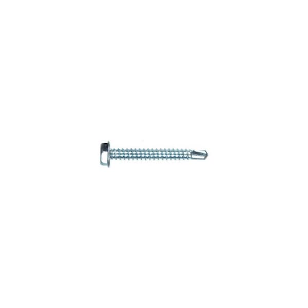 Hillman Self- Drilling Screws No. 8-18 S X 3/4in L Hex Hex Washer Head Zinc-Plated, 100PK 560316 - main