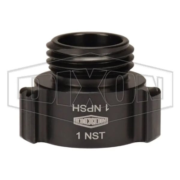 Dixon Style N37 Rocker Lug Hydrant Adapter, 1 in, FNPSH x MNST NH Connection, Aluminum, Hardcoat Anodize N37-10S10F - main