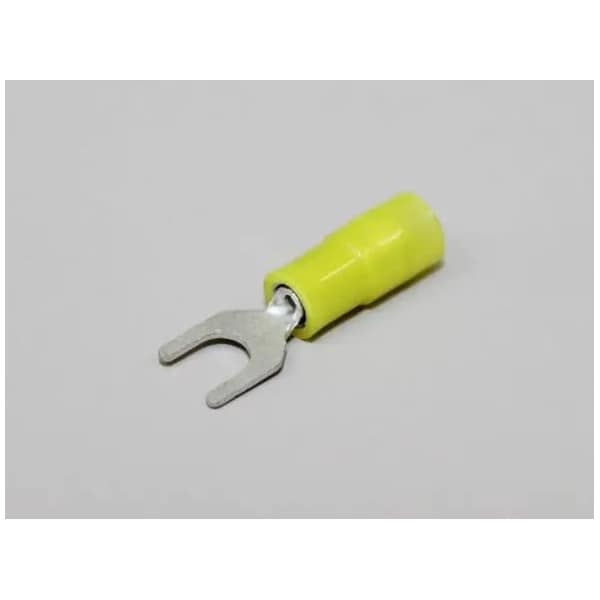 Nichifu Insulated Spade Terminals w/Extra Copper Sleeve 24-20 #8 .228W TMDN 0.3Y-4N-YCL - main