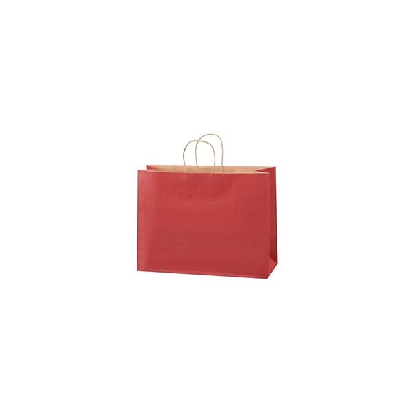 Bubblefast 250-16 x 6 x 12'' Red Tinted Shopping Bags, 250PK BFBGS118R - main