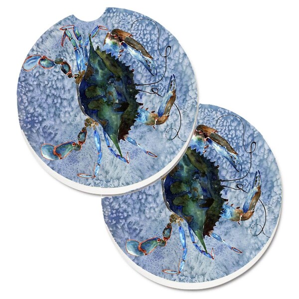 Carolines Treasures Crab Cup Holder Car Coaster, PK2 8151CARC - main