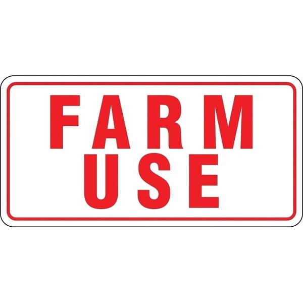 Hy-Ko RuralUrban Sign, Farm Use, Red Legend, White Background, Aluminum 20550 - main