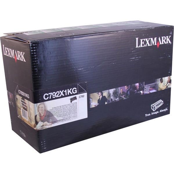 Lexmark C792, CS796 Extra High Yield Black Return Program Toner Cartridge 20,000 Yield C792X1KG - main