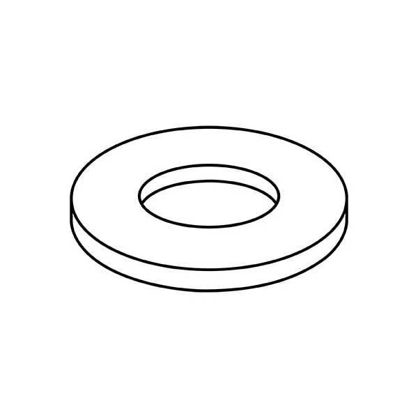 Zoro Select 7/16X3/4X.062 Flat Washer Nylon Nylon, 5000Pk 4312.062WFN - main