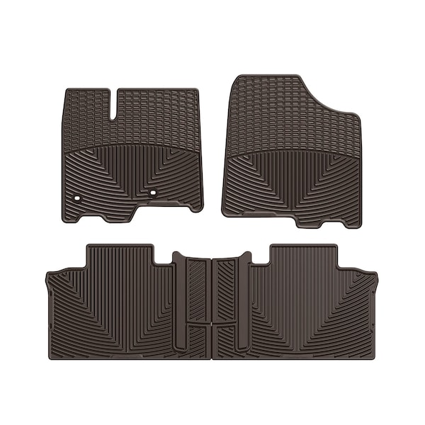 Weathertech Cocoa, Front and Rear All Weather Floor Mats WTCC292244 - main