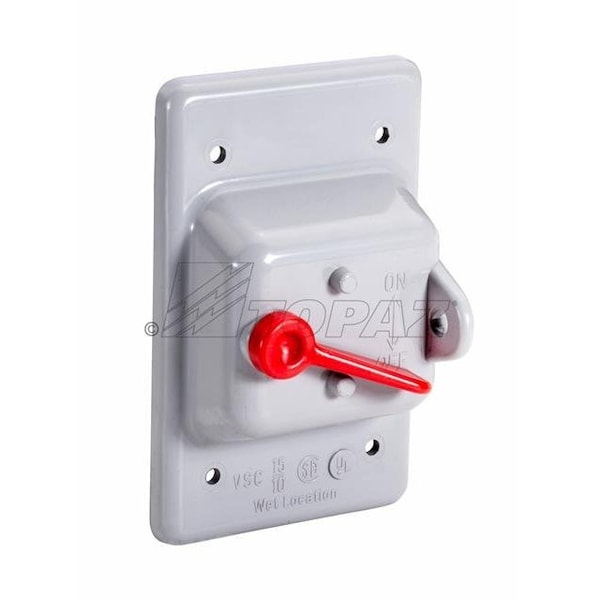 Topaz Toggle Switch Cover, PVC, Rectangle, 2.8125" x 4.5625" 1316 - main