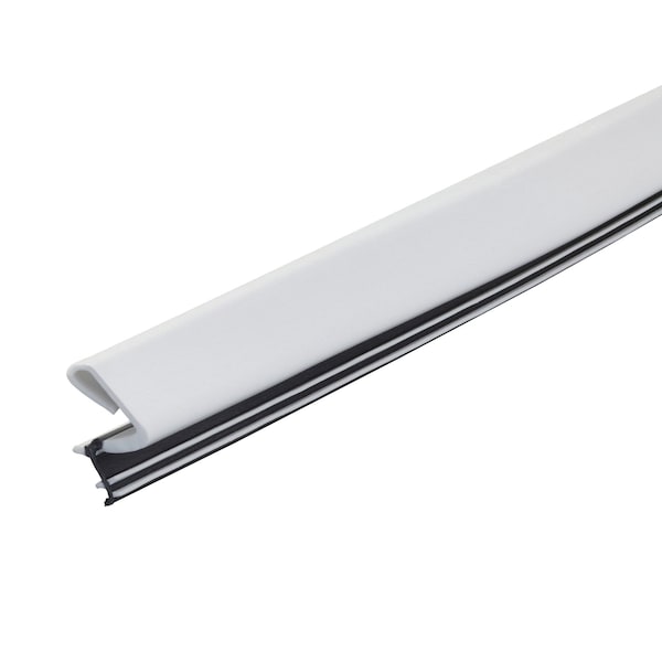 M-D Building Products 84 in. White Premium Rubber PLATINUM Top and Sides Door Seal for Doors with Kerf/Channel 91890 - main