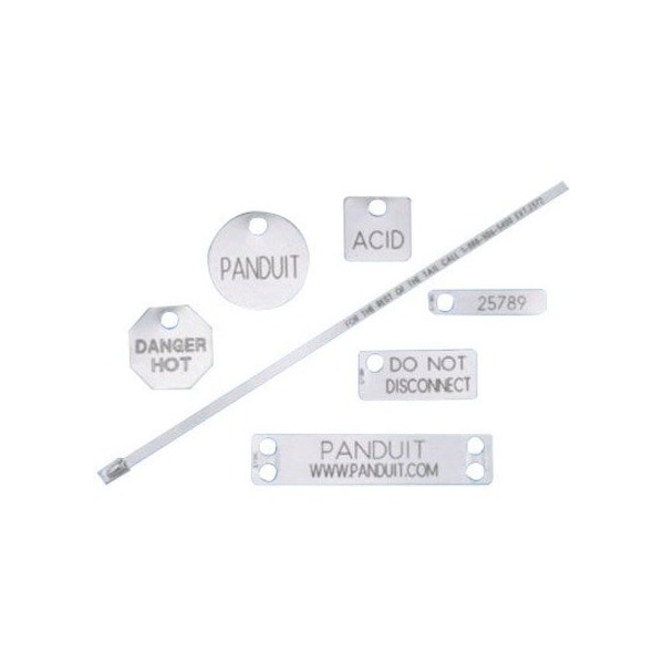 Panduit Mini marker plate, four holes, 304 Stainless, MMP172W38-M, PK 1000 MMP172W38-M - main