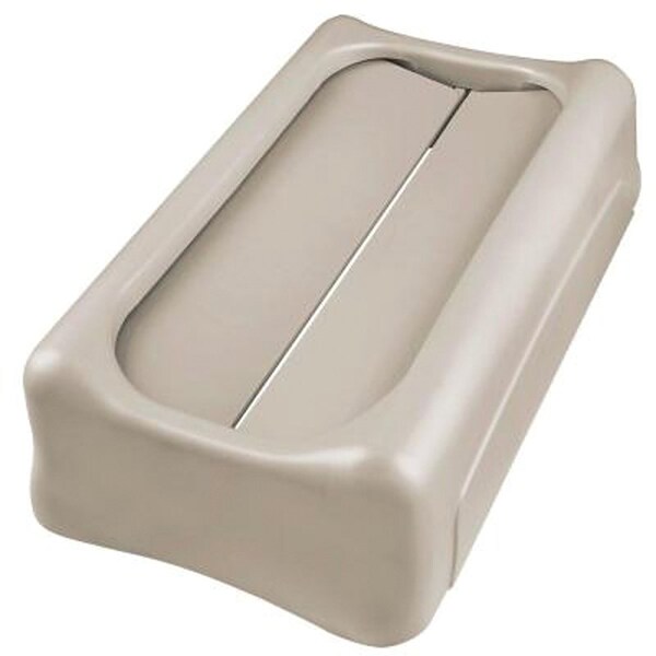Rubbermaid Swing Lid, 23 gal, Plastic, Beige, For: 15-7/8 and 23 gal Slim Jim Containers FG267360BEIG - main