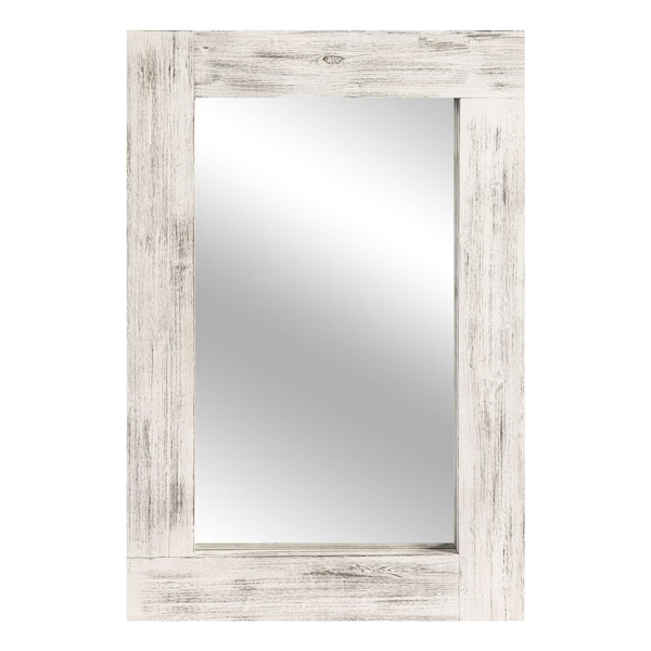Homeroots 36" White Metal Framed Standing Mirror 565127 - main