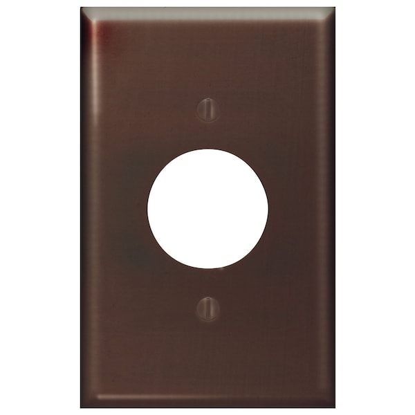 Leviton Receptacle Wallplate, Midway Size, Gang 1, Brown 80504 - main