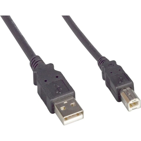 Enet USB 2.0 A MALE TO B MALE 10FT BLACK CABLE - LIFETIME WARRANTY USB2.0MAMB-10F - main