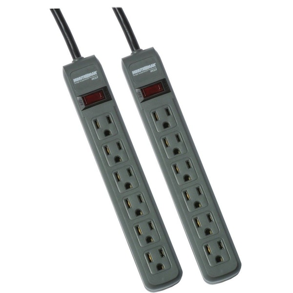 Minuteman 2-pack strips 241 Joules 3-ft cord MMS362P - main