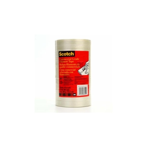Scotch Commercial Grade Filament Tape, 18 mm W x 55 m L , 6 mil, Clear 405-021200-86524 - main