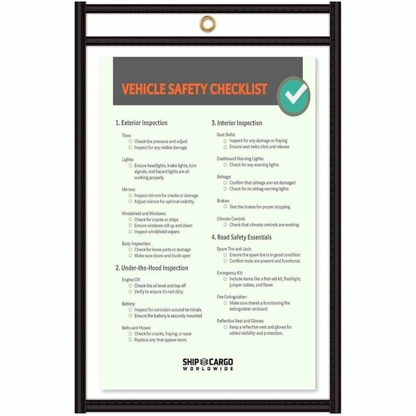 C-Line Products Shop Ticket Holders, Stitched, Both Sides Clear, 11 x 17, 25/BX 46117 - main