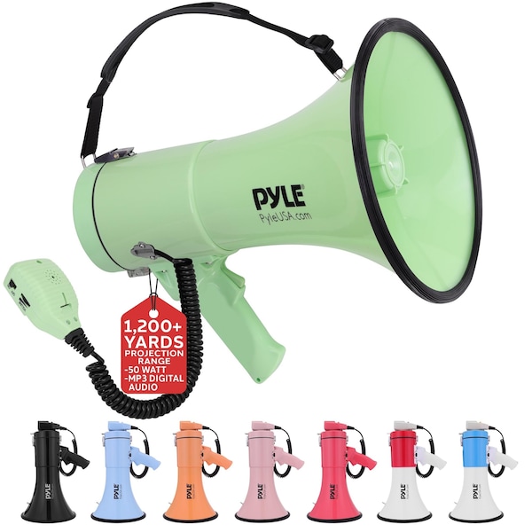 Pyle 50W Megaphone Bullhorn PMPRA514GR - main