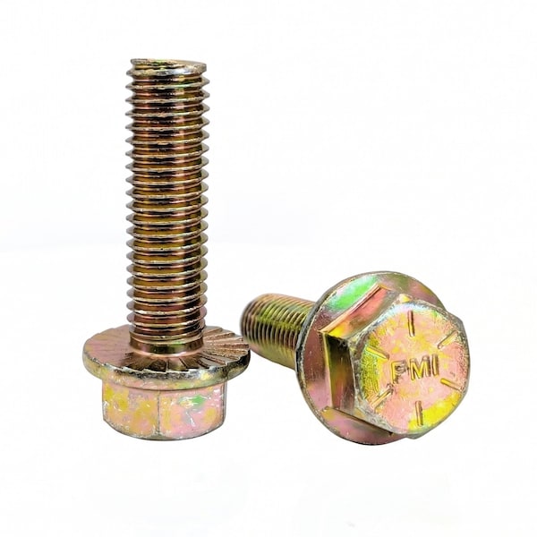 Zdb Industrial 1/2-13 x 2-1/2in Grade 8 Hex Flange Bolt, Zinc Yellow 10002995 - main
