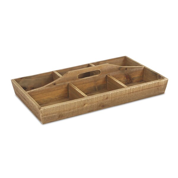 Homeroots 21" Brown Solid Wood Box 488020 - main