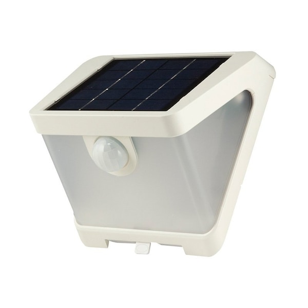 Cooper Lighting Halo SWL Series Solar Security Wedge Light, 30 W, 1-Lamp, LED Lamp, Cool White, 500 Lms, 4000K Color Temp SWL0540W - main