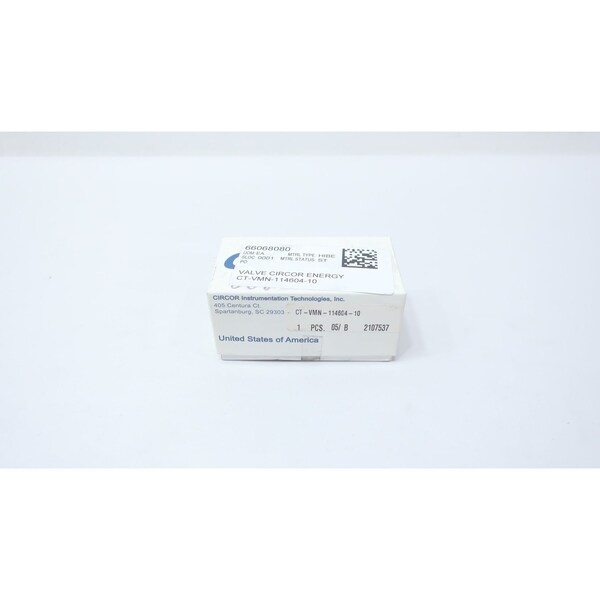 Circor NEEDLE VALVE CT-VMN-114604-10 - main