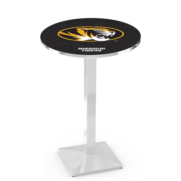 Holland Bar Stool Co 36" Chrome Missouri Pub Table, 36" dia. Top L217C3636Mizzou - main