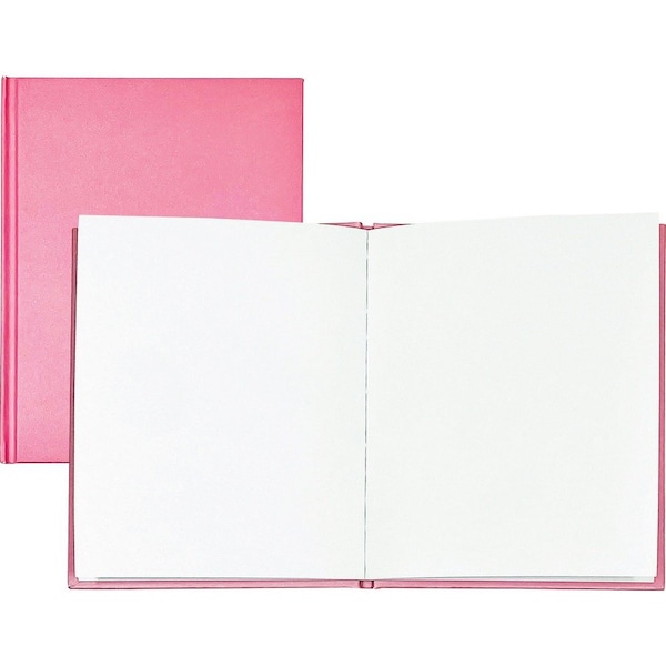 Young Authors Pink Hardcover Blank Book, White Pages, 8in.H x 6in.W Portrait, 14 Sheets/28 Pages, 12PK 10713 - main