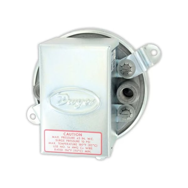 Dwyer Instruments Pressure Switch, Standard, SPDT, 0.15 to .5 in H2O Range 1920-0 - main