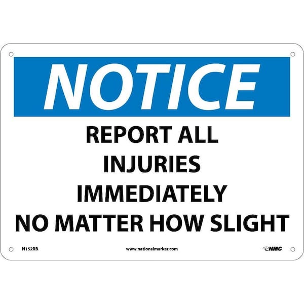 Nmc Notice Report All Injuries Immediately Sign, N152RB N152RB - main