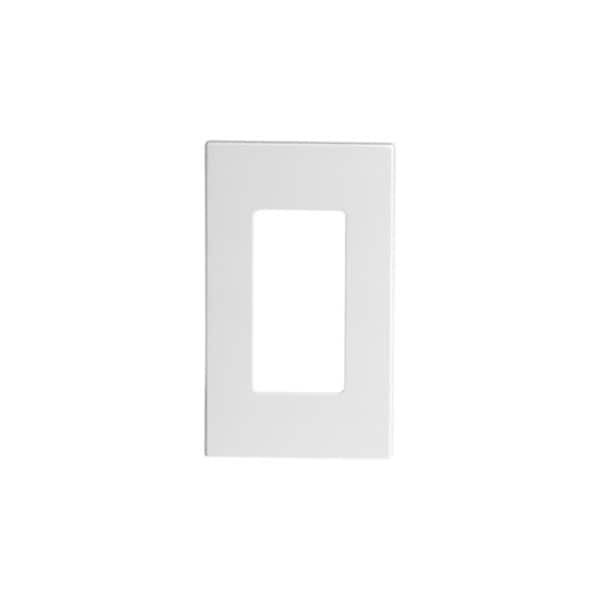 Leviton Decora Wallplate, Screwless, Standard Size, Gang 1, Ivory 80301-SI - main