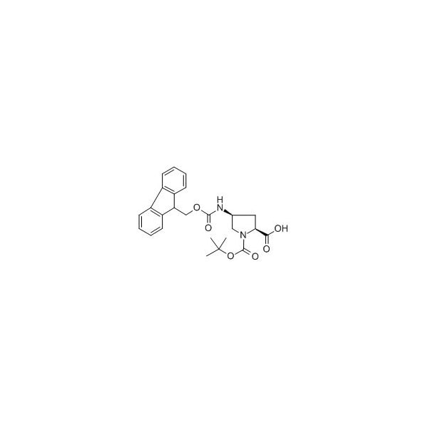 Ak Scientific (4S)-4-N-Fmoc-amino-1-Boc-L-proline (5g), CAS 174148-03-9 W3801-5g - main