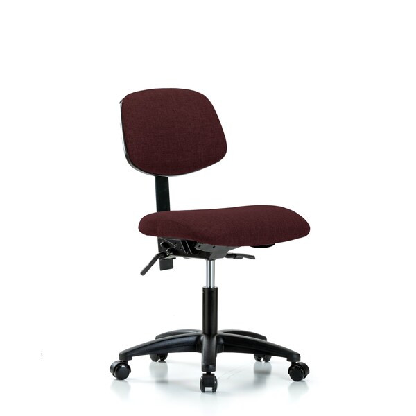 Blue Ridge Ergonomics Desk Chair Desk Chair, Fabric, Tilt Casters, Bur, No Arms, 19" to 24" Height, Fabric, Burgundy BR-FDHCH-RG-T1-A0-RC-F41 - main