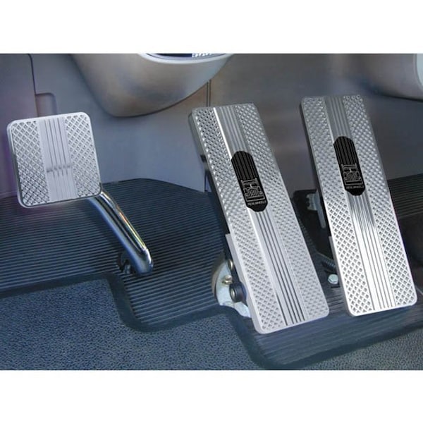 Ilc Repl. For Kenworth W900B Year 1994 Realwheels Polished Aluminum Billet Pedal Set W/ Kenworth L WZ-EQDJ-J - main