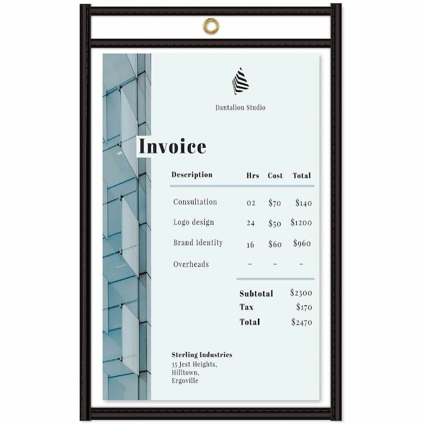 C-Line Products Shop Ticket Holders, Stitched, Both Sides Clear, 5 x 8, 25/BX 46058 - main