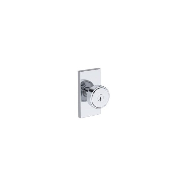 Baldwin Residential Door Knobs Keyed Entry Reversible Bright Chrome ENVASCFR260 - main
