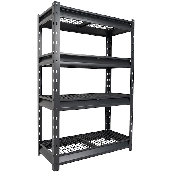 Shuntong Atlas 4-Tier 36 in.W x 14 in.D x 54 in.H Garage Shelving Heavy Duty Loads 6000LBS, Dark Grey ATLAS361454-4D1500 - main