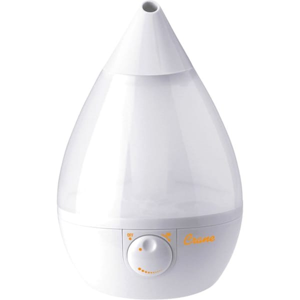 Crane Usa Drop Ultrasonic Cool Mist Humidifier, 1 Gallon, White EE-5301W - main