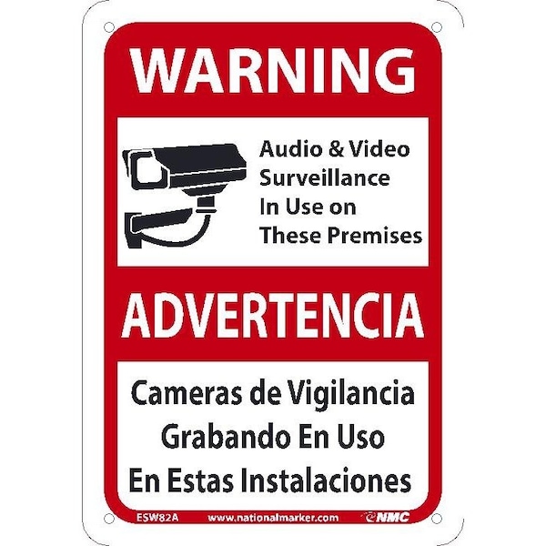 Nmc Warning Audio And Video Bilingual Sign, ESW82A ESW82A - main