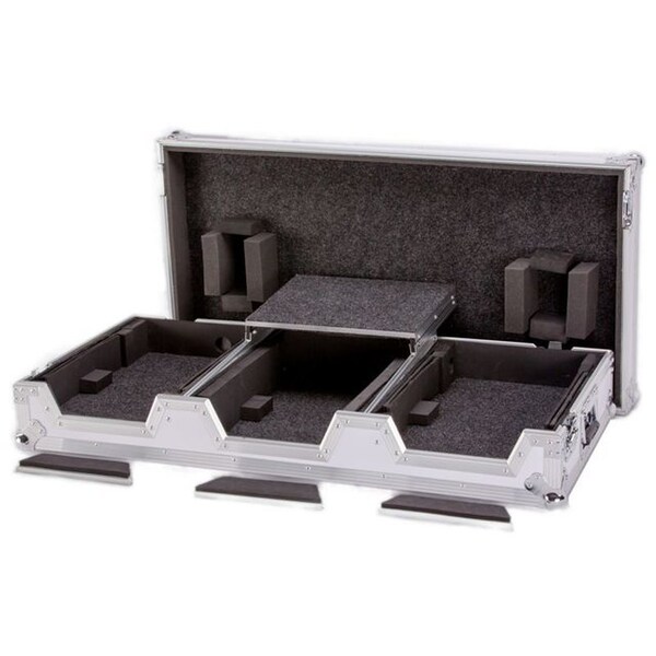 Deejay Led DJ Coffin Case ForTwo Large Format Pioneer CDJ2000 Players Plus DJM Mixer or Similarly Sized Equipm TBHCDJDJMWLTWH - main