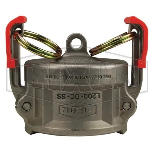 Dixon Vent-Lock Type DC Cam and Groove Dust Cap with Orange Cam Arms, 1-1/2 in, 70DegF Ambient L150-DC-SS - main