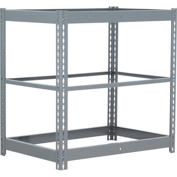 Global Industrial 3 Shelf, Commercial Duty Boltless Shelving, Starter, 36"W x 12"D x 36"H, No Deck B3165510 - main